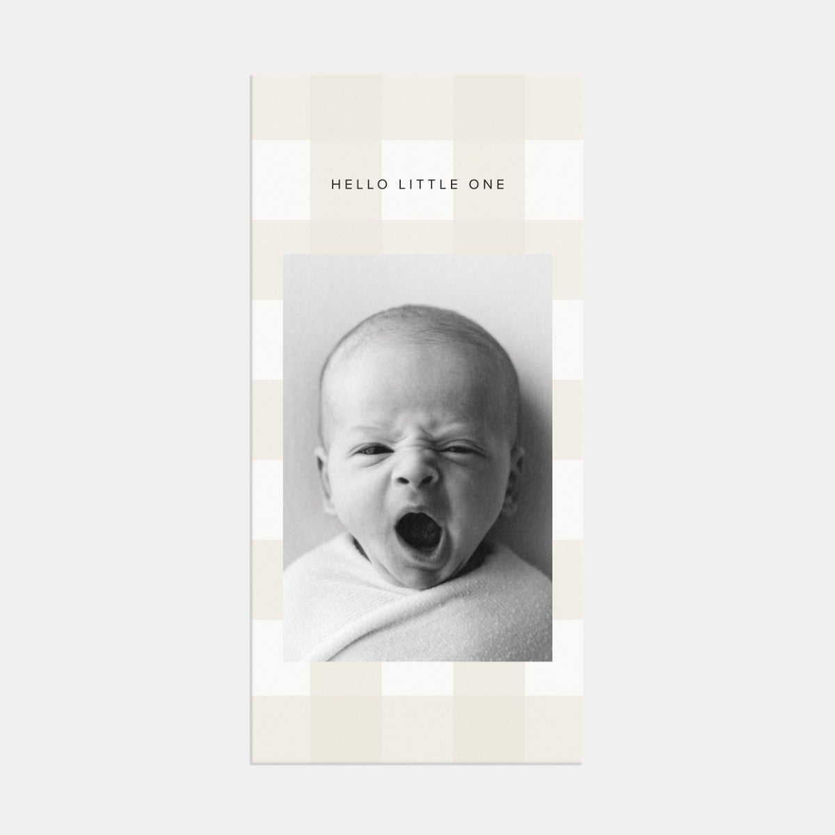 Gingham Baby Announcement by Artifact Uprising | Cards