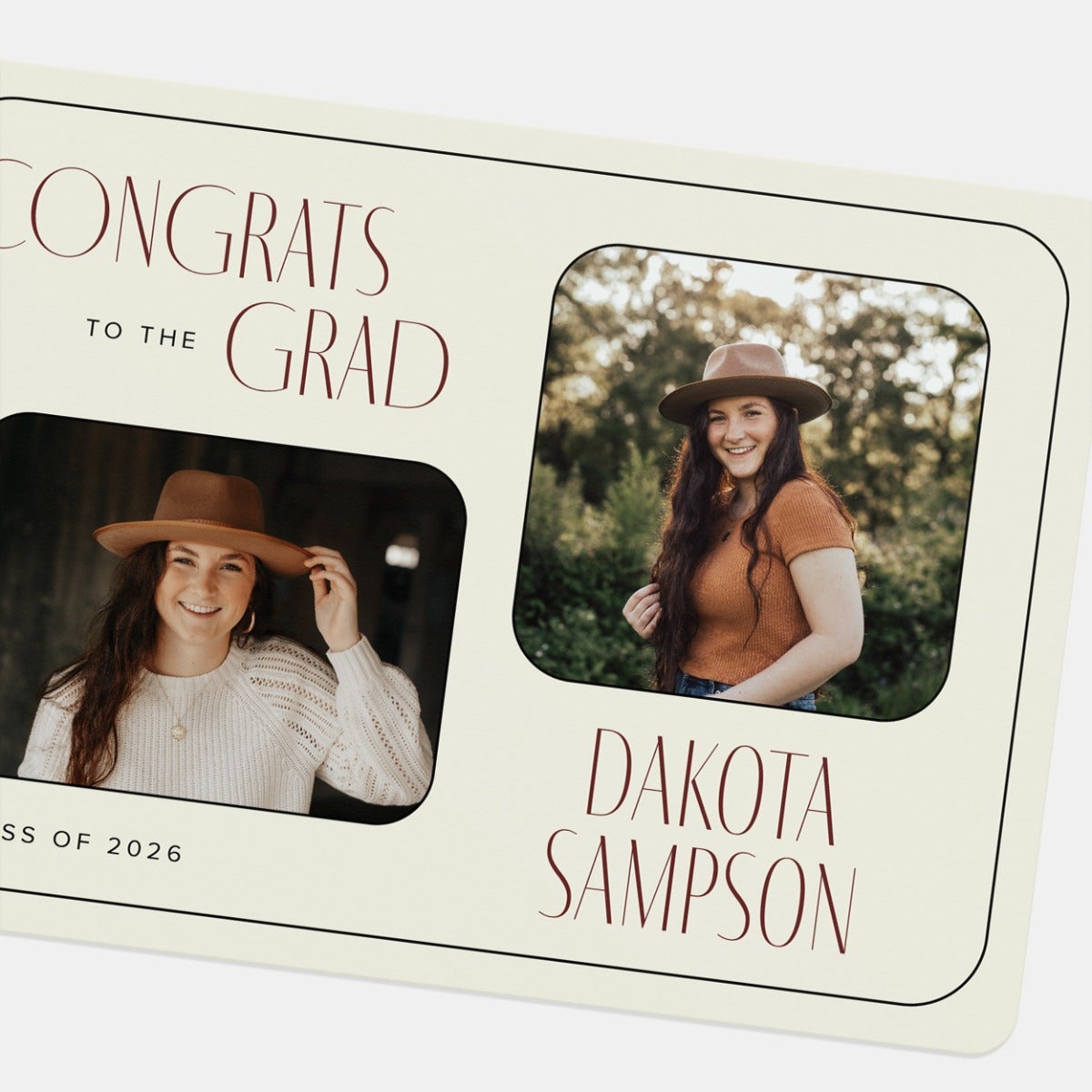 Classic Duo Graduation Announcement by Artifact Uprising | Cards