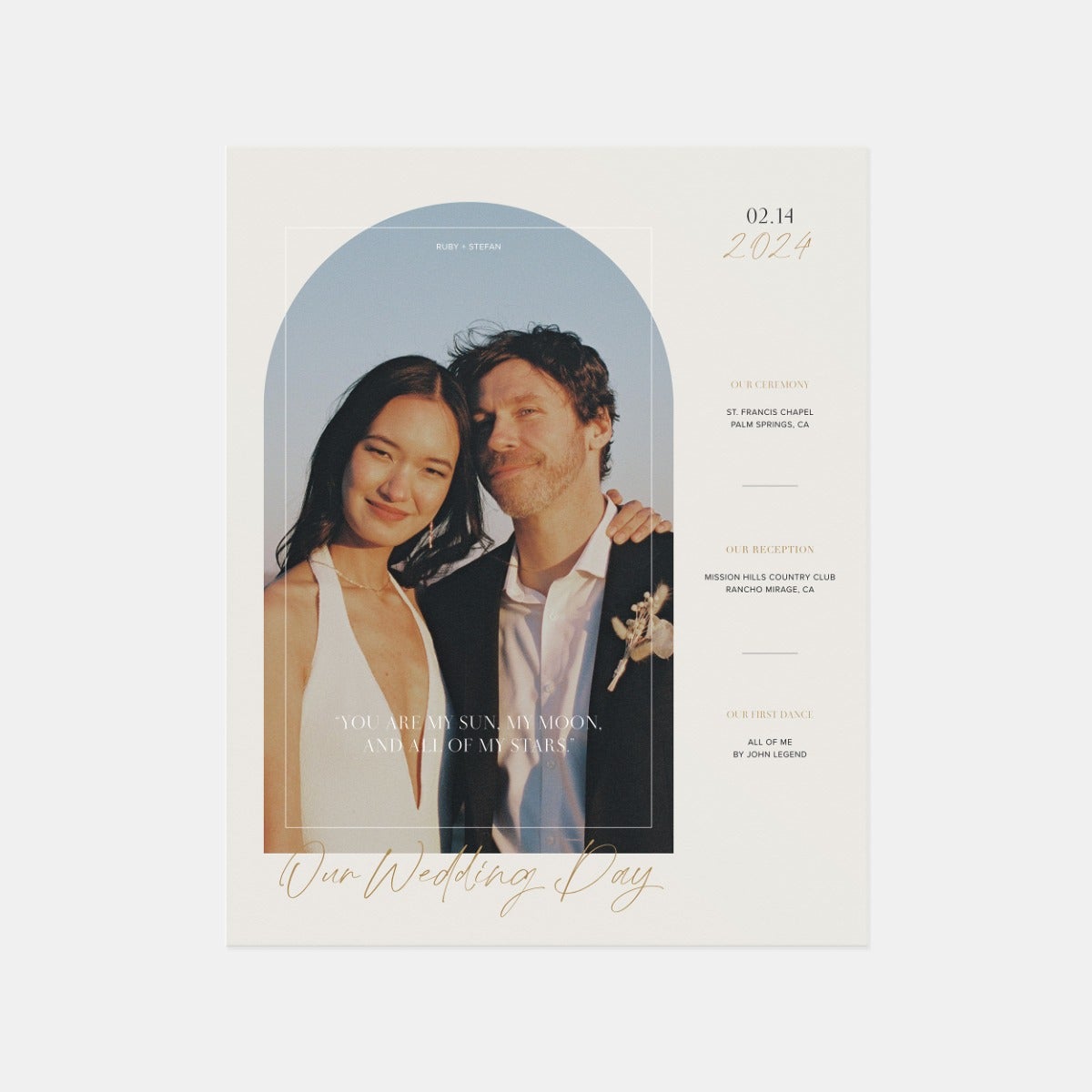 Modern Wedding Arch Poster Print by Artifact Uprising | Prints