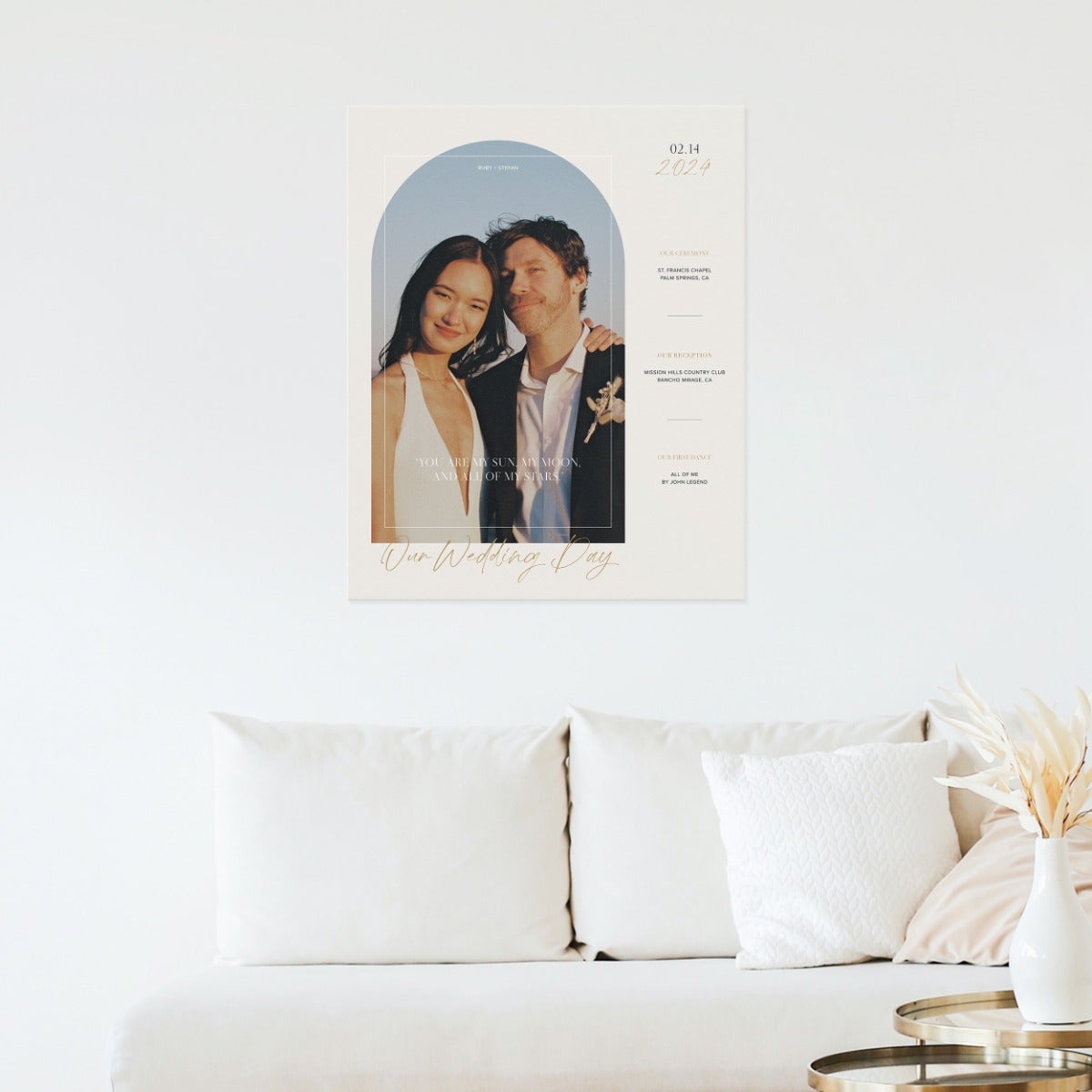 Modern Wedding Arch Poster Print by Artifact Uprising | Prints